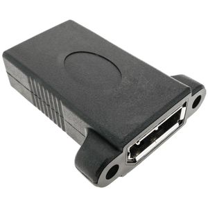 Adaptador DisplayPort hembra a hembra con contector para fijación a panel