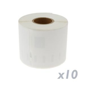 Rollo bobina de 220 etiquetas adhesivas compatibles con Dymo S0722430 y Dymo 99014 54x101mm 10-pack