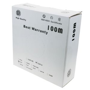 Bobina cable UTP categoría 6 24AWG flexible gris 100m