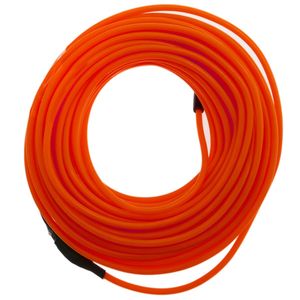 Cable electroluminiscente rojo de 2.3mm en bobina 5m con pilas