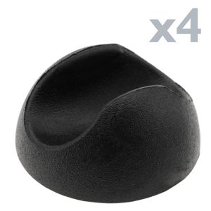 Protector de goma para pies y patas Hairpin para mesa 4-pack negro