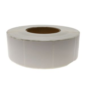 Rollo bobina de 2300 etiquetas adhesivas para impresora transferencia térmica 50.8x50.8mm