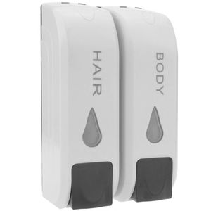 Dispensador de jabón de ducha para pared. 2 x deposito rellenable