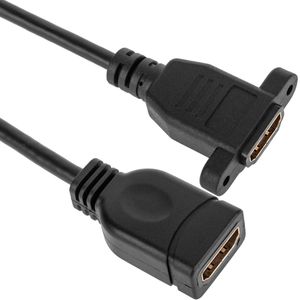 Cable extensor HDMI hembra a hembra tipo panel 50 cm