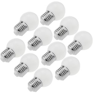 Bombilla LED G45 E27 230VAC 0,5W luz blanco frío 10 pack