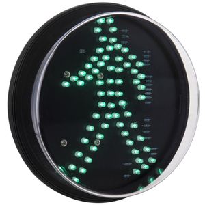 Luz LED para semáforo IP65 200mm de 12-24V peatón verde