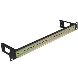 Carril de montaje DIN de 1U TS-35 para rack 19" AK-1801-B negro