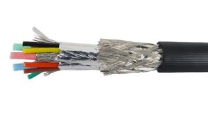 Cable multicoaxial RGB 7 conductores Negro