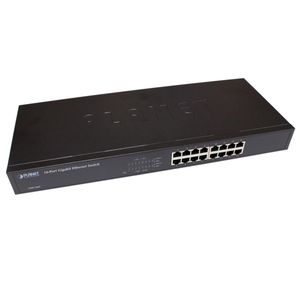 Rack 19" Giga Switch de 10/100/1000 Mbps de 16 UTP