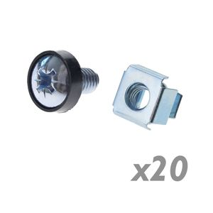 Tornillos M6 para rack-19 20-pack