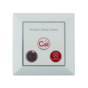 Pulsador emisor transmisor para sistema de llamada inalámbrico de pared 500m 3 teclas