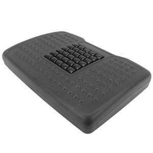 Reposapiés con plataforma ajustable de plástico negro 455 x 330 mm 6 niveles