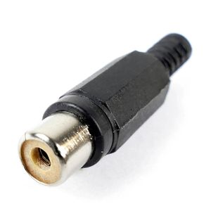Conector RCA hembra de color negro