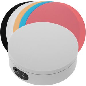 Base giratoria eléctrica 16cm blanco con 5 paneles de colores