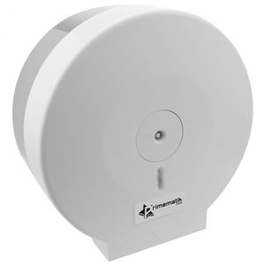 Dispensador de papel higiénico. Portarrollos industrial blanco para baño