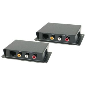 Extensor de audio y vídeo compuesto UTP Cat.5 emisor y receptor CE01A