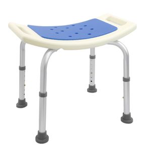 Taburete de ducha ergonómico antideslizante regulable en altura acolchado