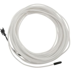 Cable electroluminiscente blanco-azul de 3.2mm en bobina 10m de cable conectada a 220VAC
