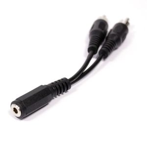 Adaptador Audio Estéreo (Jack-3.5mm-H / 2 x RCA-M) 10cm