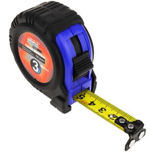 Cinta métrica de metal enrollada de 3 m x 16 mm