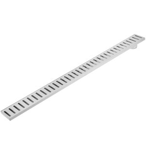 Canaleta de desagüe 7.5x90cm con rejilla en acero inoxidable mate