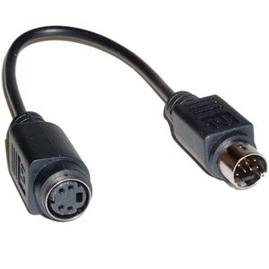 Adaptador Video SVHS-4 a SVHS-7 (MiniDIN4-H/MiniDIN7-M)