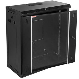 Armario rack mural 19'' 12U 600x300x639 mm de pared SOHORack de RackMatic de color negro RAL 9005