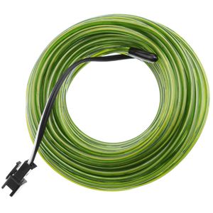 Cable electroluminiscente verde fuerte de 2.3mm en bobina 25m