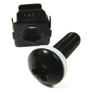 Tornillos M6 para rack-19 50-pack con jaula