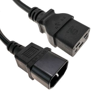 Cable eléctrico alta calidad 3x1.5mm² IEC60320 C19 hembra a C14 macho 3m