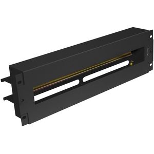 Panel de distribución eléctrica 3U de 19" DIN TS-35 AK-VDP103-B negro