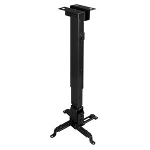 Soporte de techo con mástil 13cm 43cm 65cm para proyector 20 Kg negro