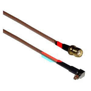 Cable RG-316 20cm (Lucent MC-Card Macho / SMA-Hembra)