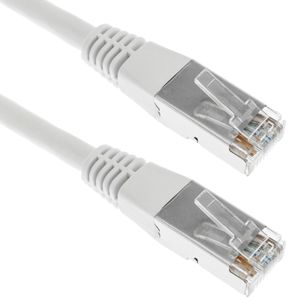 Cable FTP categoría 6 blanco 1m