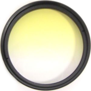 Filtro fotografia color gradual amarillo para objetivo de 58 mm