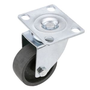 Rueda pivotante industrial de metal sin freno 50 mm