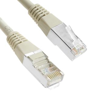 Cable de red ethernet Cat. 5e FTP de 1,5 m de color gris