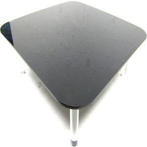 Mesa de metacrilato para bodegones blanca y negra