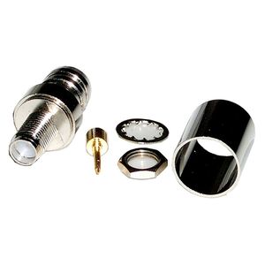 Conector Crimpable HDF-400 (SMA-Hembra Bulkhead)