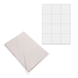 Etiquetas adhesivas blancas para impresora A4 63.5x72mm 100 hojas