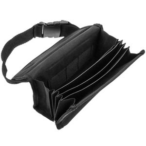 Cartera de camarero para billetes con clasificador, cierre magnético y cinturón