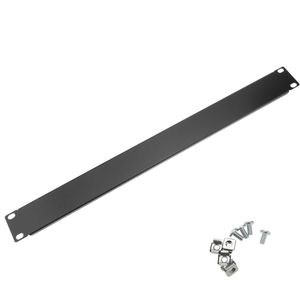 Panel ciego de 1U para armario rack 19" Tapa negra