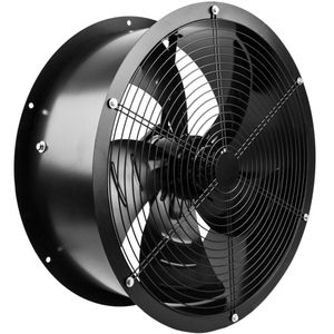 Extractor de aire de tubo de 600 mm para ventilación industrial 1350 rpm redondo 670x670x280 mm