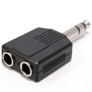 Duplicador audio estéreo TRS 1xjack 6.3mm macho a 2xjack 6.3mm hembra