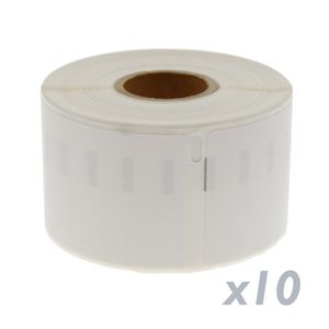 Rollo bobina de 300 etiquetas adhesivas compatibles con Dymo S0722560 y Dymo 11356 41x89mm 10-pack