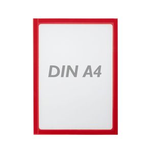 Marco magnético flexible rojo A4 para letreros con imán