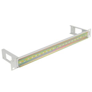 Carril de montaje DIN de 1U TS-35 para rack 19" AK-1801-S blanco