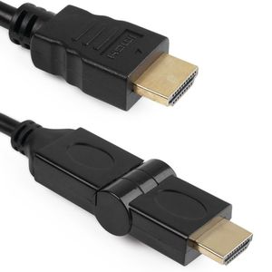 Cable HDMI-A macho a HDMI-A macho de 50cm con rotación de 180 grados