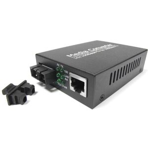 Conversor de fibra óptica 100 Mbps multimodo de SC a RJ45 a 2Km