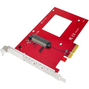 Tarjeta adaptadora de PCIe a NVMe 2.5" U.2 SSD 4X